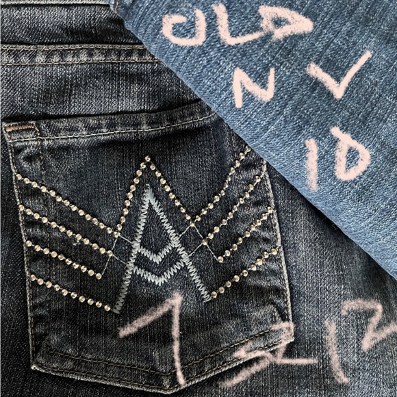 INC Blue Jean Jacket 80s Style SzL - Picture 5 of 5